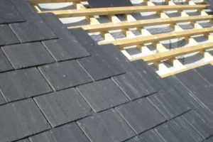 New Slate Roof with New Laths